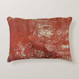 Old Copper: Vivid Metal Texture. Decorative Cushion