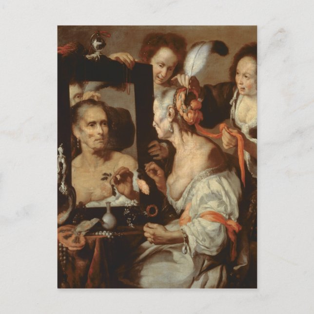 Old Coquette Postcard (Front)