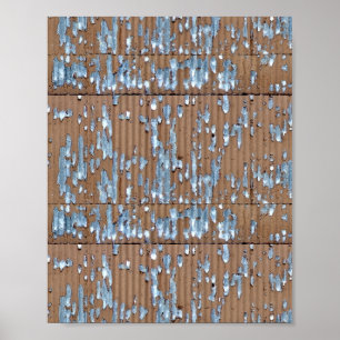 Old Corrugated metal Poster