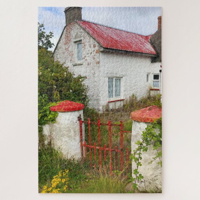 Old Cottage  Carne  Wexford Ireland. Jigsaw Puzzle (Vertical)