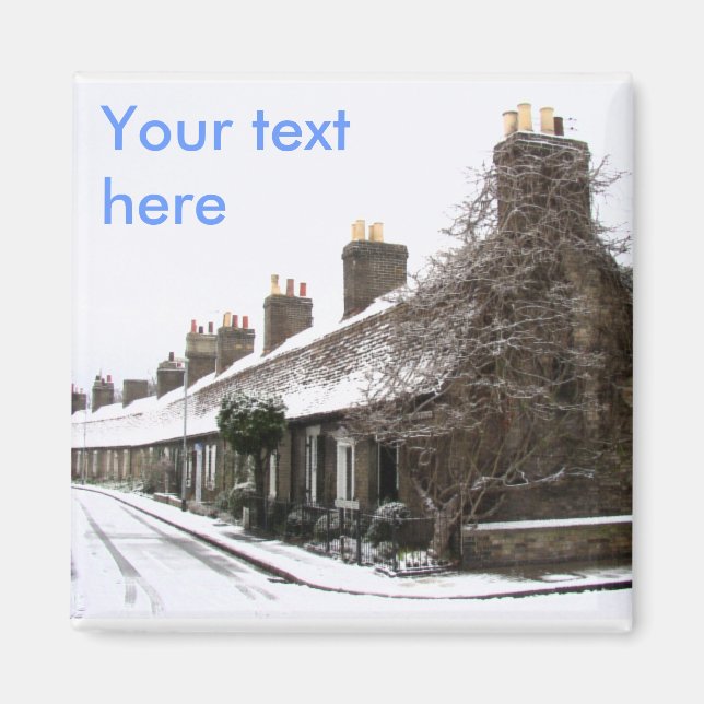 Old Cottages in Cambridge Magnet (Front)