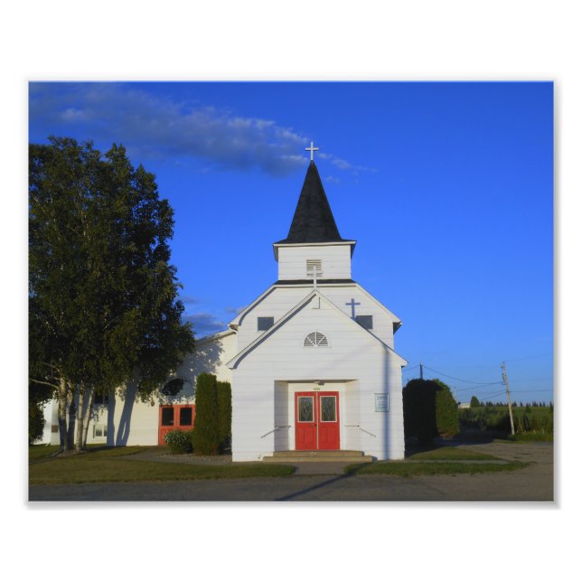 Old Country Church Photo Print (Front)