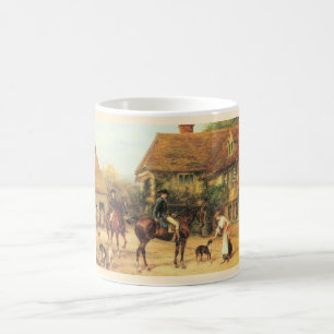 Old country scene coffee mug