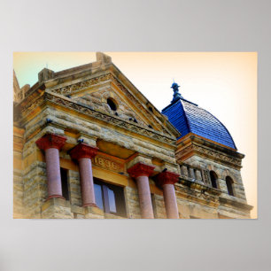 Old County Courthouse Texas Poster
