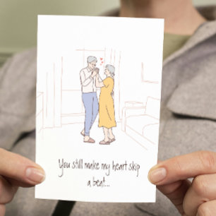 Old Couple Love Joke Modern Funny Valentines Day Card
