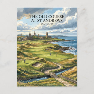 Old Course at St Andrews Scotland Postcard