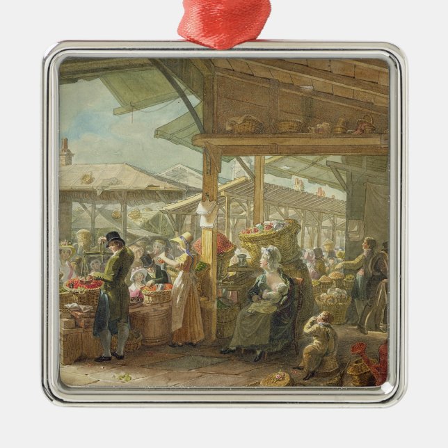Old Covent Garden Market, 1825 Metal Ornament (Front)
