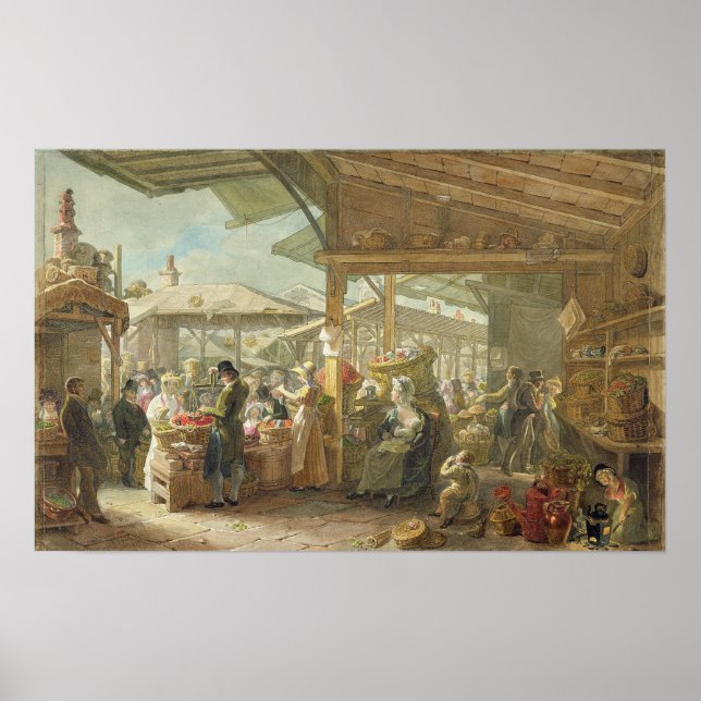 Old Covent Garden Market, 1825 Poster (Front)