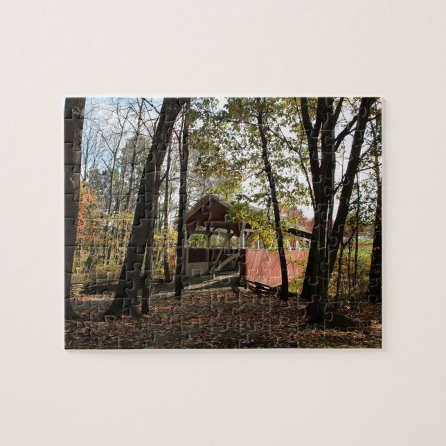 Old Covered Bridge. Jigsaw Puzzle (Horizontal)