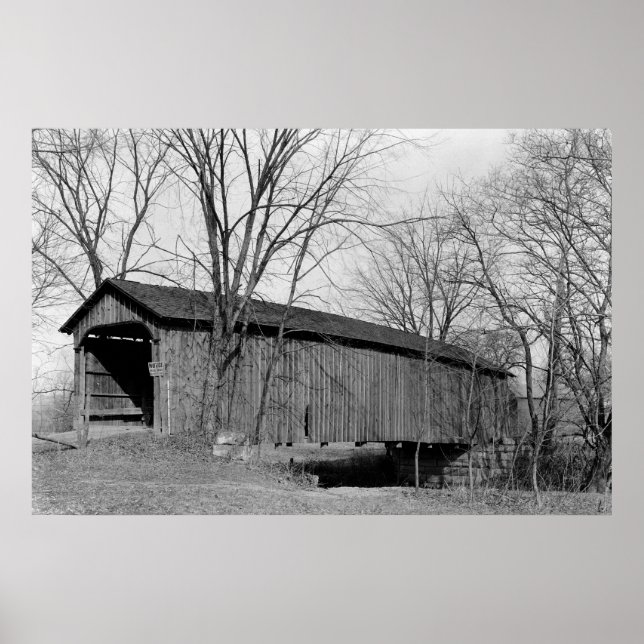 Old Covered Bridge Poster (Front)