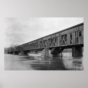 Old Covered Bridge Poster