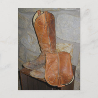 Old Cowboy Boots are the Best Cowboy Boots! Postcard
