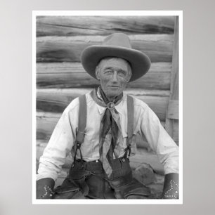 Old cowboy poster
