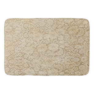 Old Crochet Lace Floral Pattern + your ideas Bath Mat