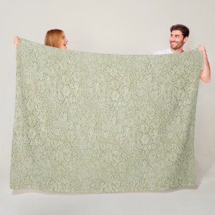 Old Crochet Lace Seamless Pattern 2 Fleece Blanket