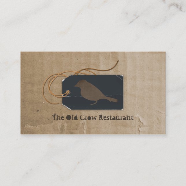 Old Crow Business Cards (Front)