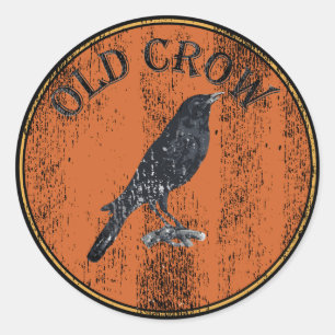 Old Crow - Old Geezer Classic Round Sticker