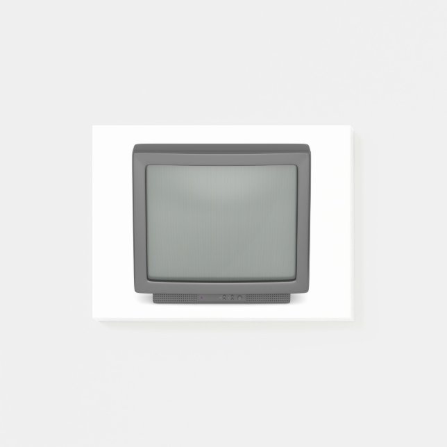 Old CRT tv, front view Post-it Notes (Front)