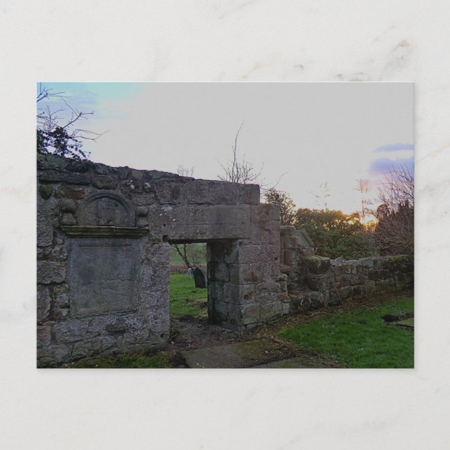 Old Culross Church Ruins: Outlander's Black Kirk Postcard (Front)