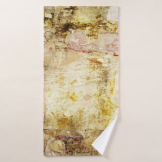 Old damaged wall backgroundabstract, aged, archite bath towel