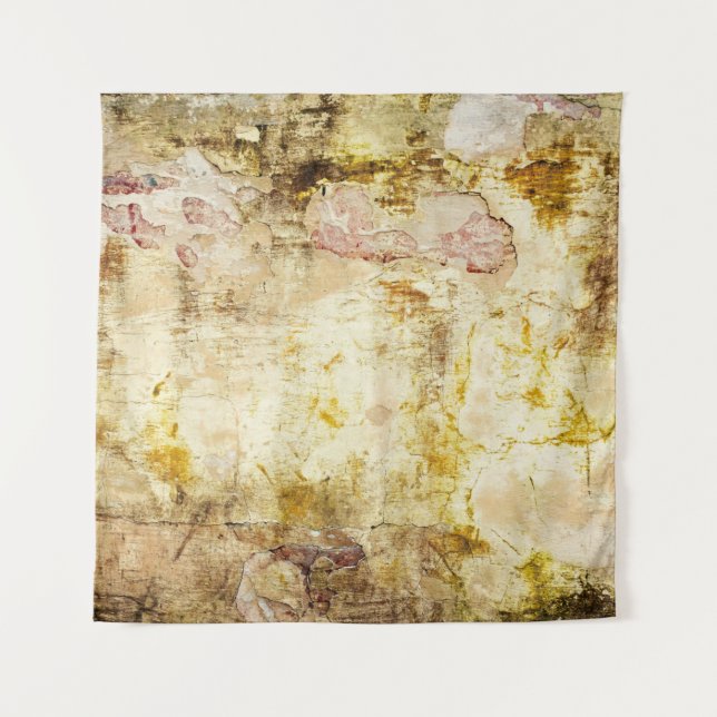 Old damaged wall backgroundabstract, aged, archite tapestry (Front)