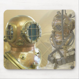 Old Diving Gear Mouse Pad