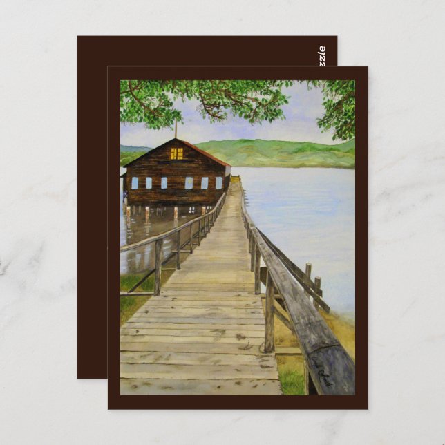 Old Dock/Point Reyes, CA - Mini Collectibles Postcard (Front/Back)