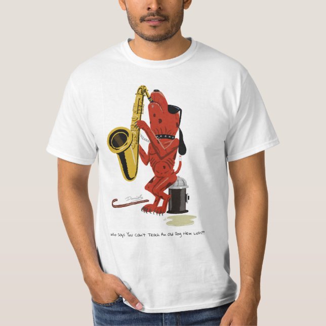 Old Dog New Licks "Front line" T-Shirt (Front)