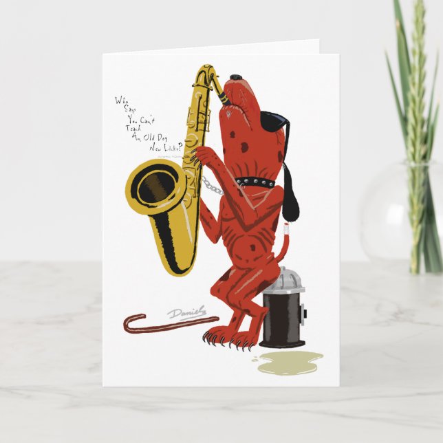 Old Dog, New Licks Note Card (Front)