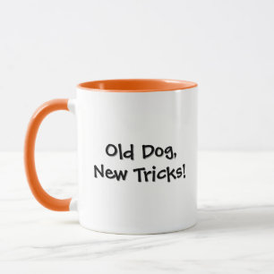 Old Dog Orange Trim Coffee Mug