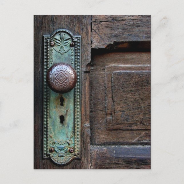 Old Door Knob - postcard (Front)