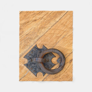 Old door knocker fleece blanket