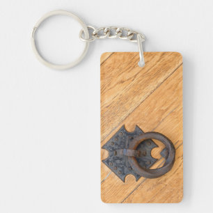 Old door knocker key ring
