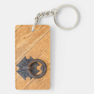 Old door knocker key ring