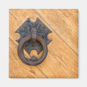Old door knocker magnet