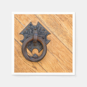 Old door knocker napkin