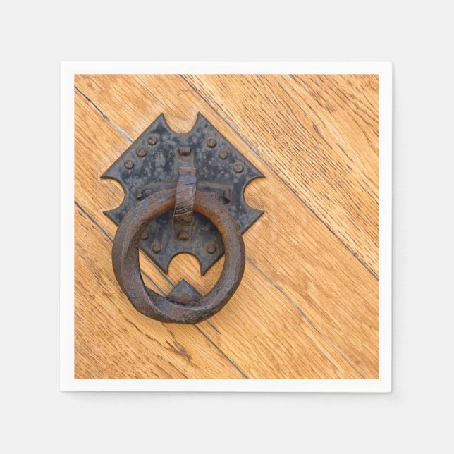 Old door knocker napkin (Front)