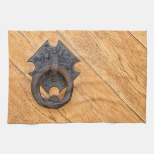 Old door knocker tea towel