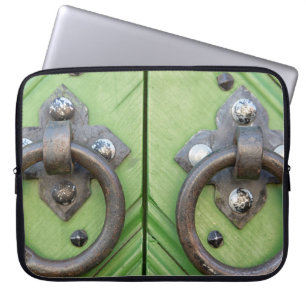 Old door laptop sleeve