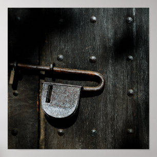 Old Door Latch Poster