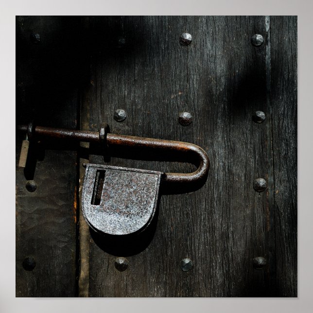 Old Door Latch Poster (Front)