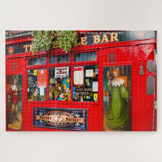 Old Dublin Pubs. Ireland Jigsaw Puzzle (Horizontal)