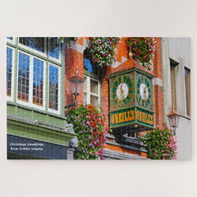 Old Dublin Pubs. Ireland Jigsaw Puzzle (Horizontal)