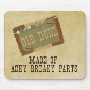 Old Dude Mouse Pad