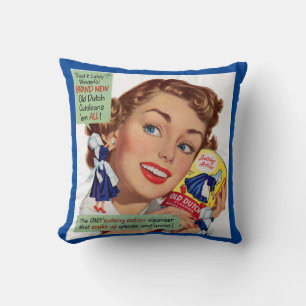Old Dutch Cleanser lady Cushion