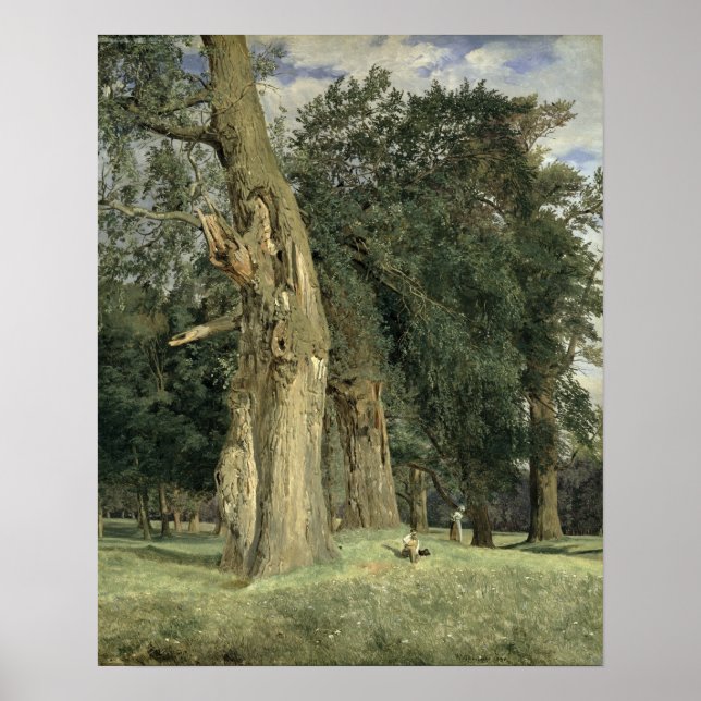 Old elms in Prater, 1831 Poster (Front)