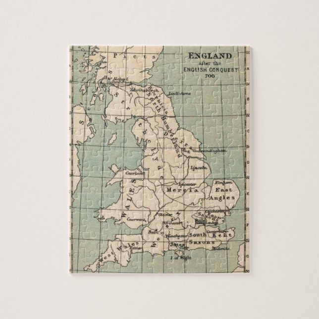 Old England Map Jigsaw Puzzle (Vertical)