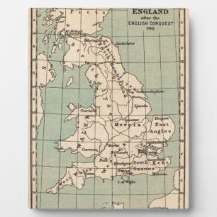 Old England Map Plaque