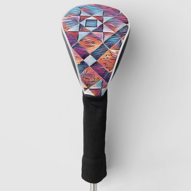 OLD ENGLAND TILED FLOOR GOLF HEAD COVER (Front)
