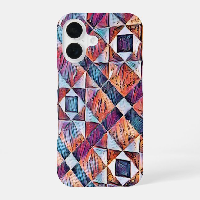 OLD ENGLAND TILED FLOOR iPhone 16 CASE (Back)